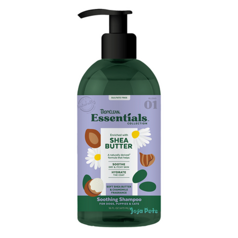 Tropiclean Essentials Shea Butter Shampoo for Dogs Puppies & Cats - 473ml