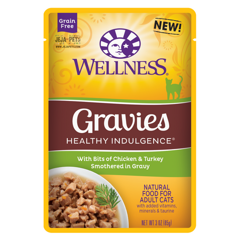 Wellness Healthy Indulgence Gravies (Chicken & Turkey) Cat Food - 85g