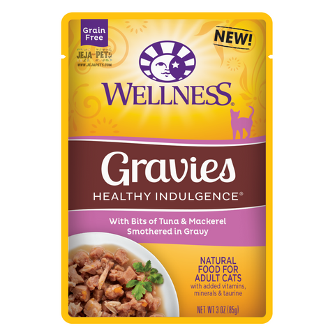 Wellness Healthy Indulgence Gravies (Tuna & Mackerel) Cat Food - 85g