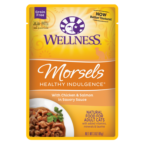 Wellness Healthy Indulgence Morsels (Chicken & Salmon) Cat Food - 85g