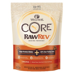 Wellness CORE® RawRev Original + 100% Raw Turkey Liver Cat Food - 340g / 2.04kg / 4.53kg
