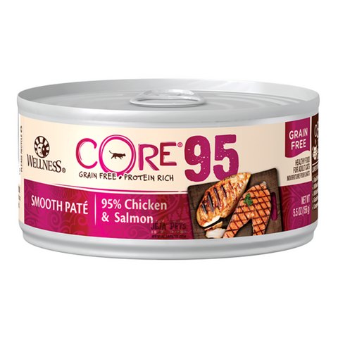 [DISCONTINUED] Wellness CORE® 95% Pâté (Chicken & Salmon) Cat Canned Food - 156g
