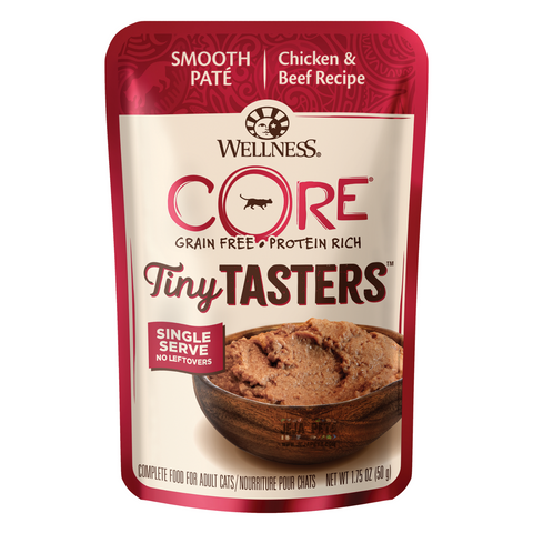 Wellness CORE® Tiny Tasters™ (Chicken & Beef) Cat Wet Food - 49g