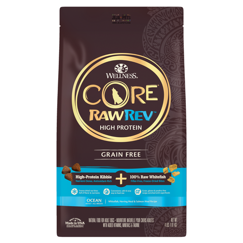 Wellness CORE RawRev Ocean Grain Free Dry Dog Food - 1.81kg / 4.54kg / 8.16kg