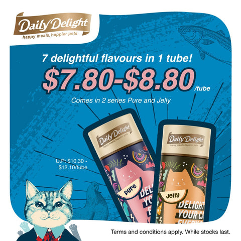 [LAUNCH PROMO] Daily Delight Special Tube Limited Edition Jelly / Pure - 7 Cans