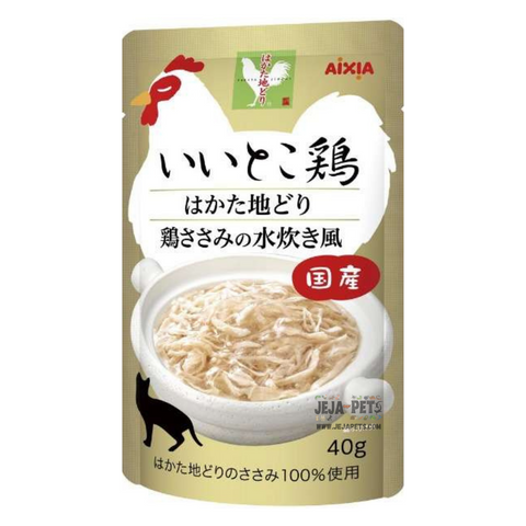 Aixia Iitoko Dori Hakata Jidori Chicken Hot Pot Style for Cats - 40g