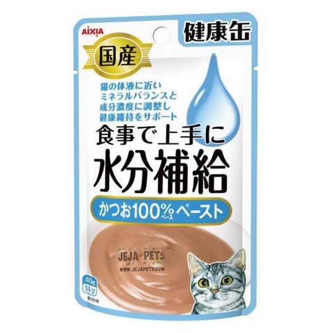 Aixia Kenko Pouch Water Supplement Skipjack Tuna Paste Cat Food - 40g