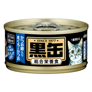 Aixia Kuro-Can Mini Tuna & Skipjack with Dried Skipjack Cat Canned Food - 80g