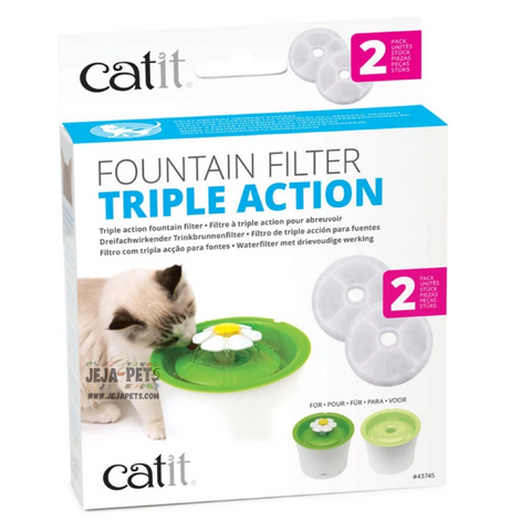 Catit Triple Action Fountain Filter - 2 pcs
