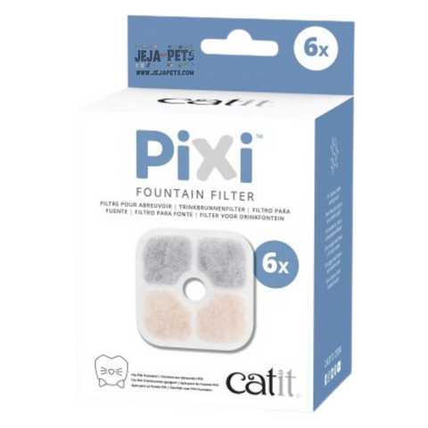 Catit PIXI Fountain Filter 6 packs - 8.5 x 8.5 x 0.9 cm