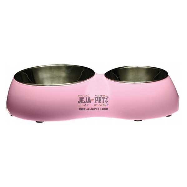 Catit Cat Double Diner Dish (Pink)