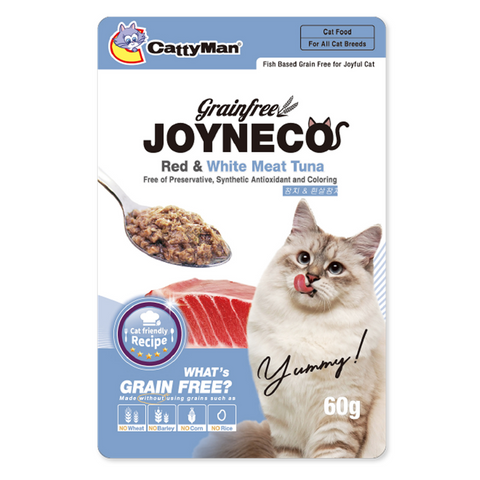 [DISCONTINUED] CattyMan Grain Free Joyneco (Red & White Meat Tuna) Pouch - 60g