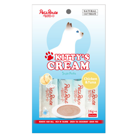 Petz Route Kitty's Cream (Chicken and Tuna) - 16g x 4