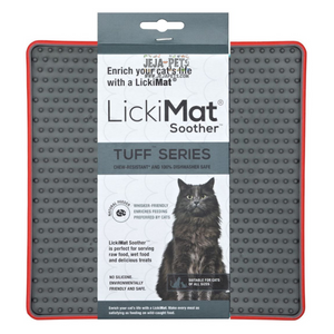 Lickimat TUFF Soother (Cats) Red - 20 x 20 cm