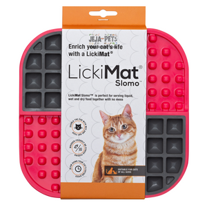 Lickimat Slomo (Cats) Red - 20 x 20 cm