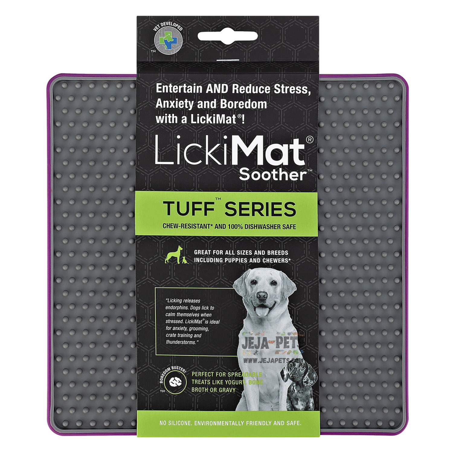 Lickimat TUFF Soother Purple - 20 x 20 cm