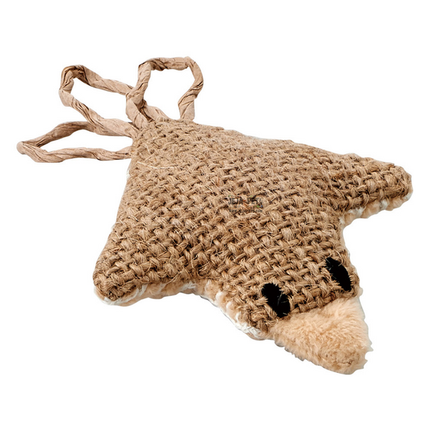 Marukan Bird Hemp Mesh Dental Cat Toy - 7 x 2.1 x 11 cm