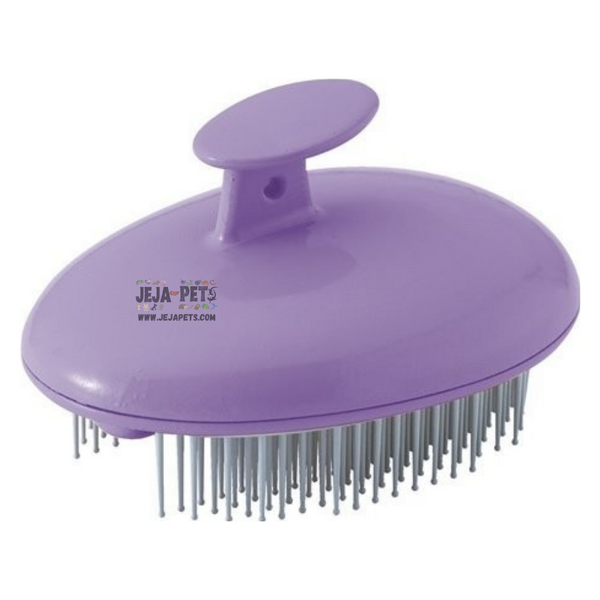Marukan Scented Massaging Brush for Dogs (Lavender) - 7.5 x 6 x 10 cm