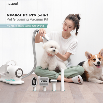 Neabot P1 Pro Professional Pet Grooming Vacuum Kit | Hair Clipper