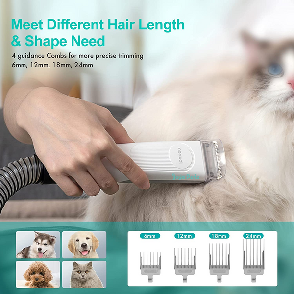 Neabot P1 Pro Professional Pet Grooming Vacuum Kit | Hair Clipper