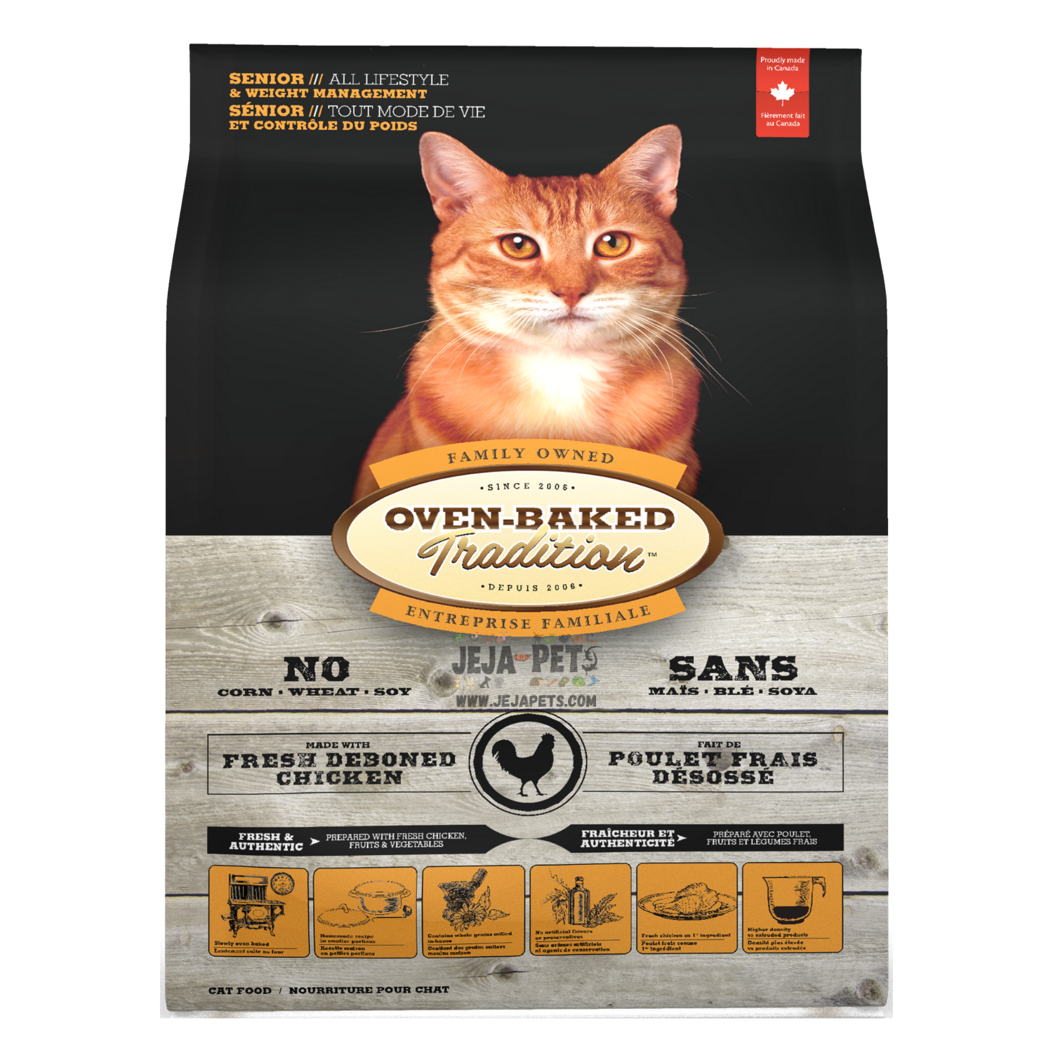 Oven-Baked Tradition (Chicken) Weight Management for Senior Cats - 1.13kg / 4.5kg