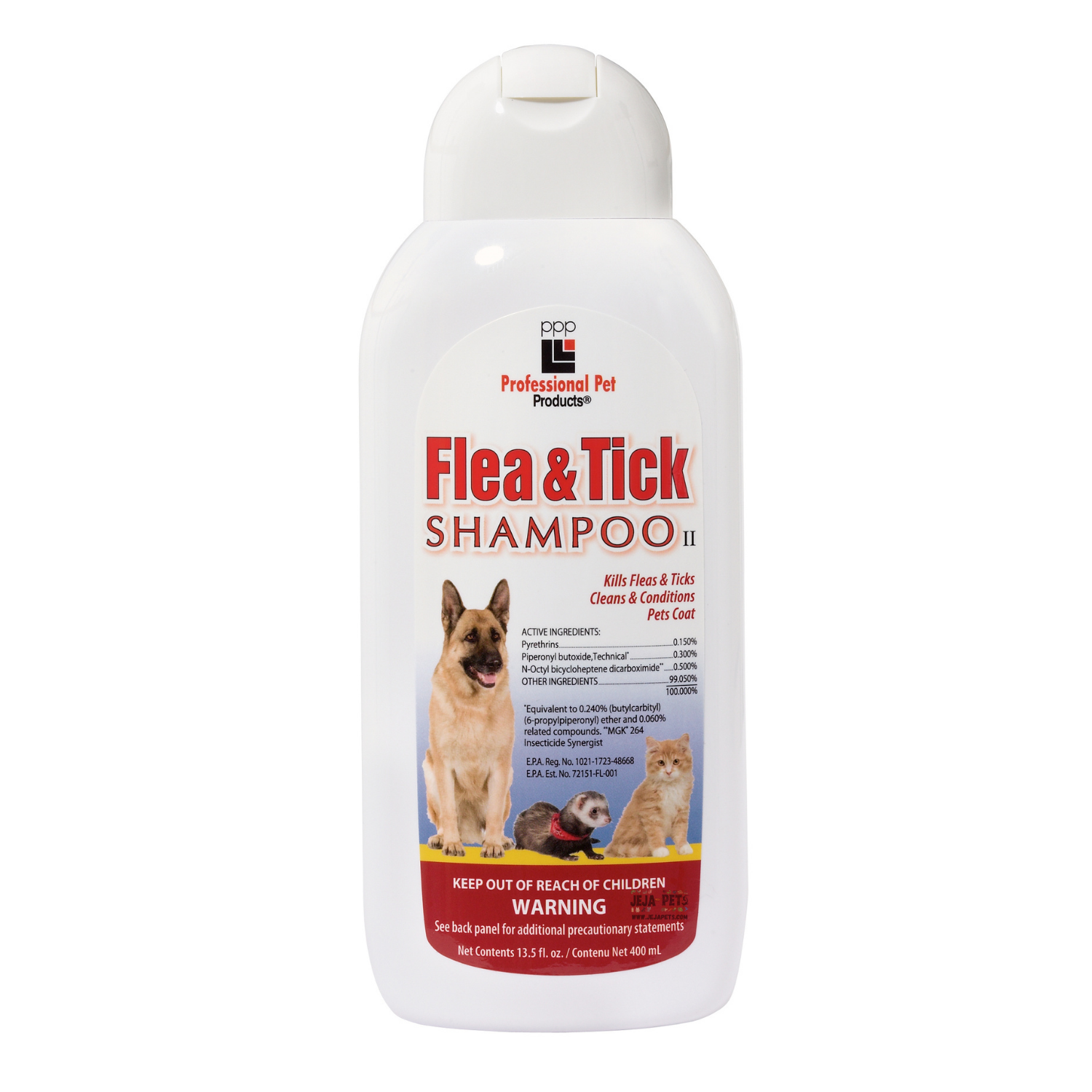 Professional Pet Products Flea & Tick Shampoo - 399ml