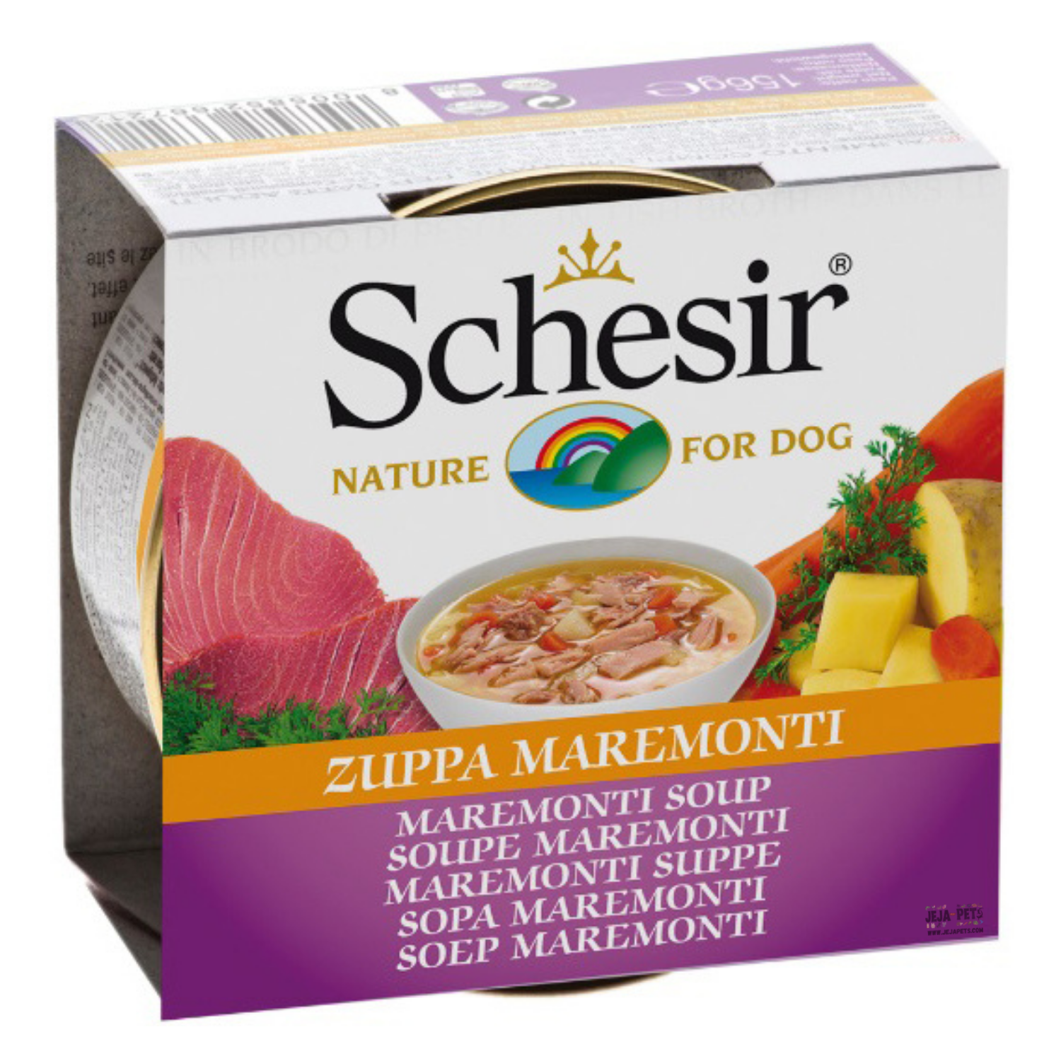 [DISCONTINUED] Schesir Can Soup (Maremonti) for Dogs - 156g